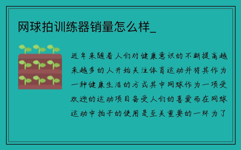 网球拍训练器销量怎么样_