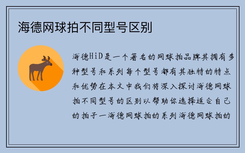 海德网球拍不同型号区别