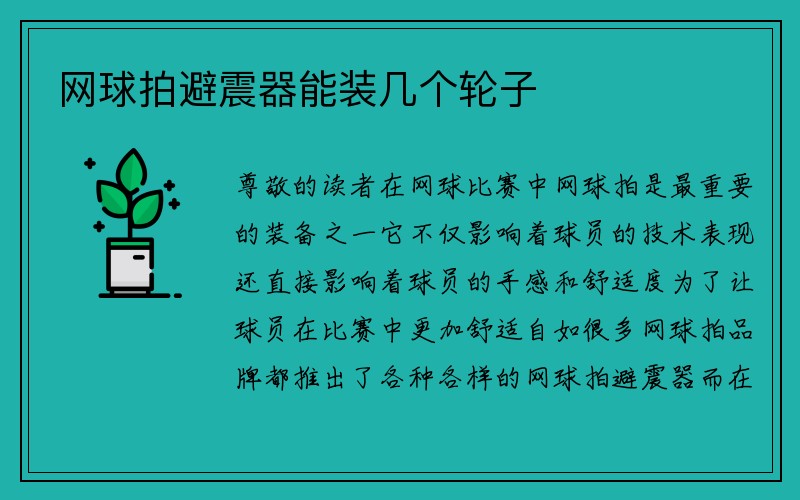 网球拍避震器能装几个轮子